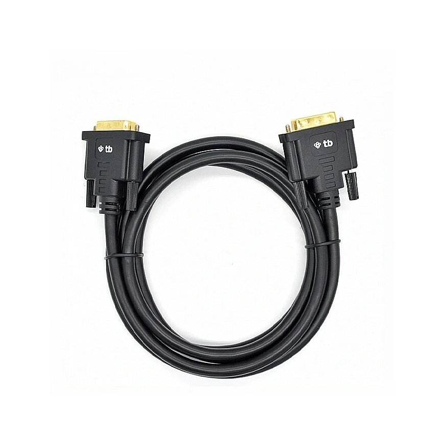 DVI cable M 24 + 1 1.8 m. Black, gold plated