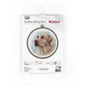 luca S Cross stitch kit with bow Labrador 16x16cm SBC211 luca S Cross stitch kit with bow Labrador 16x16cm SBC211