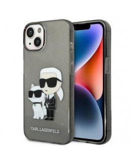 Karl Lagerfeld IML Glitter Karl and Choupette NFT Case for iPhon