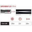 Flashlight, waterproof IP65, ULTIBRIGHT 60, CREE LED, 170lm, 1xAA, EMOS Flashlight, waterproof IP65, ULTIBRIGHT 60, CREE LED, 170lm, 1xAA, EMOS