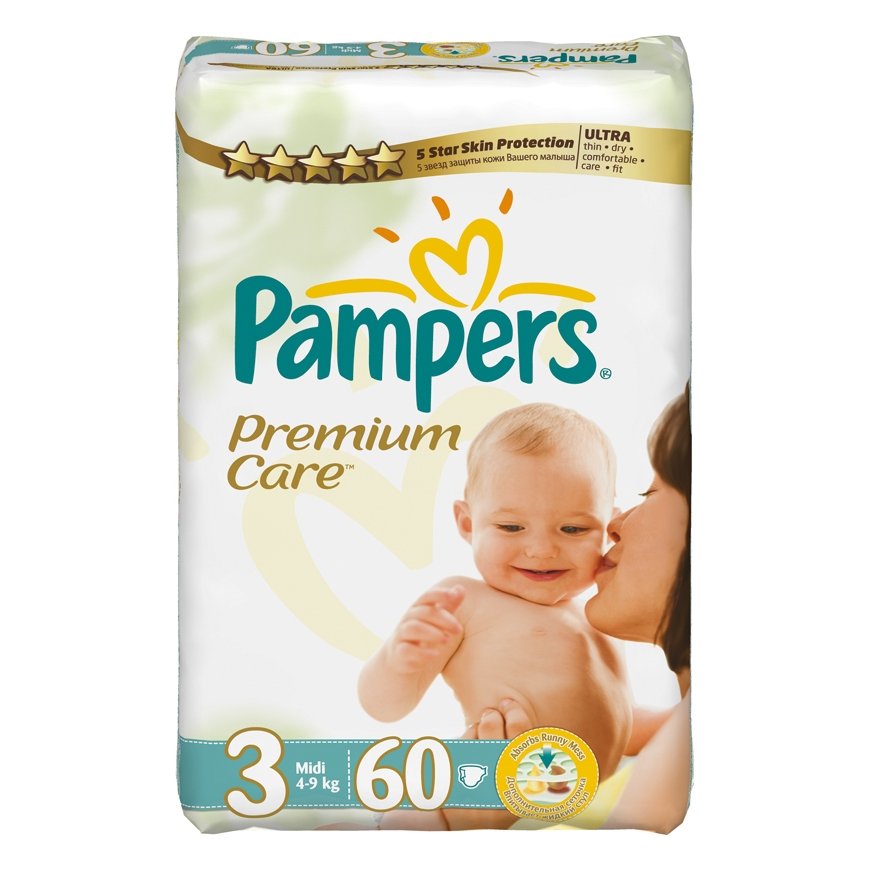 Pampers Premium Care 3 60 pcs