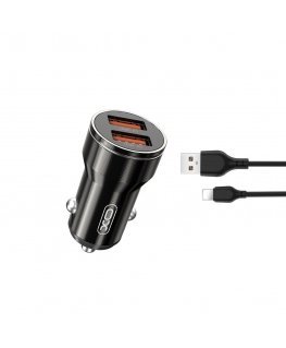 XO car charger CC48 2x USB 2,4A black