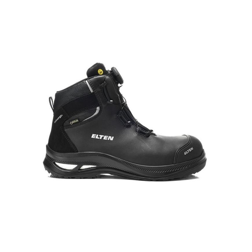 Shoes ELTEN Terence XXG Pro Boa GTX Black Mid ESD S3 HI CI, Black 41 – 2