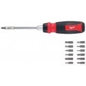 Milwaukee Accessories Terkšlinis atsuktuvas su antgaliais MILWAUKEE 14in1 Milwaukee Accessories Terkšlinis atsuktuvas su antgaliais MILWAUKEE 14in1