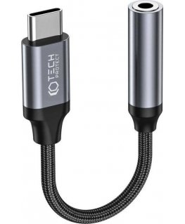 Adapter USB Tech-Protect Adapter Tech-protect Ultraboost USB-C/mini jack 3.5mm Black