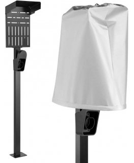 External stand for Maclean EV and PHEV car chargers, steel, max. 15kg, MCE456