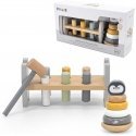 Viga Toys VIGA PolarB Rinkinys medinė piramidė + Punch Su su plaktuku pingvinu Montessori Viga Toys VIGA PolarB Rinkinys medinė piramidė + Punch Su su plaktuku pingvinu Montessori