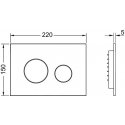 TECEloop plastic drain plate for dual flush technology, white TECEloop plastic drain plate for dual flush technology, white