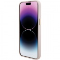 Guess Case for iPhone 15 Pro Max 6.7" GUHCP15XM4DGPP Pink Hard Case Silicone Logo Strass 4G