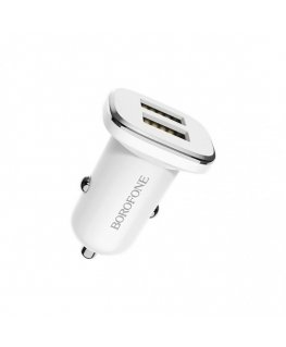 Borofone Car charger BZ12 Lasting Power - 2xUSB - 2,4A white