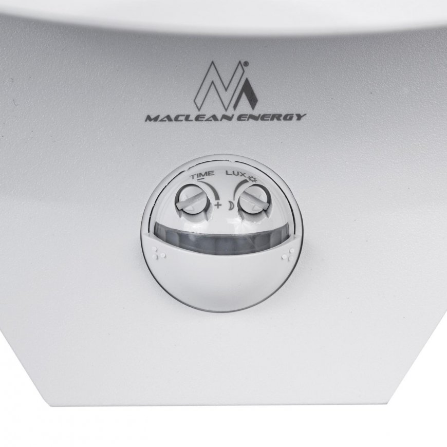 Lubinis šviestuvas MACLEAN MCE290W LED lempa su infraraudonųjų spindulių judesio jutikliu 800lm 10W IP54 baltas – 5