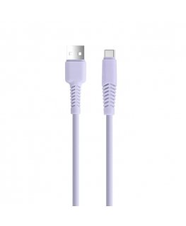Setty cable USB - USB-C 1,5 m 2,1A KSA-C-1.529 lilac