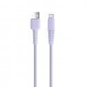 Setty cable USB - USB-C 1,5 m 2,1A KSA-C-1.529 lilac Setty cable USB - USB-C 1,5 m 2,1A KSA-C-1.529 lilac