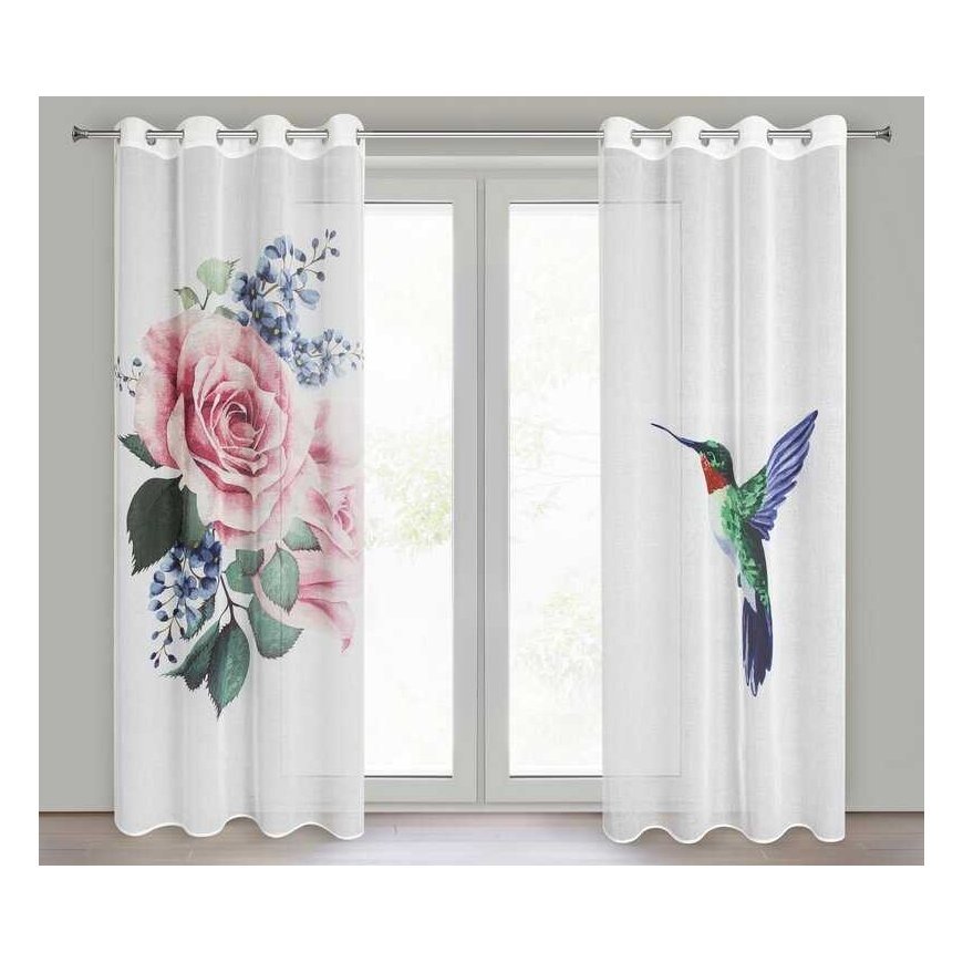 Eurofirany Euro curtains ZAS/LIA/B+RÓ/KPL 140X260 PRZEL/X2