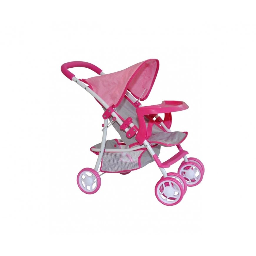 Milly Mally Kate doll stroller, pink – 2