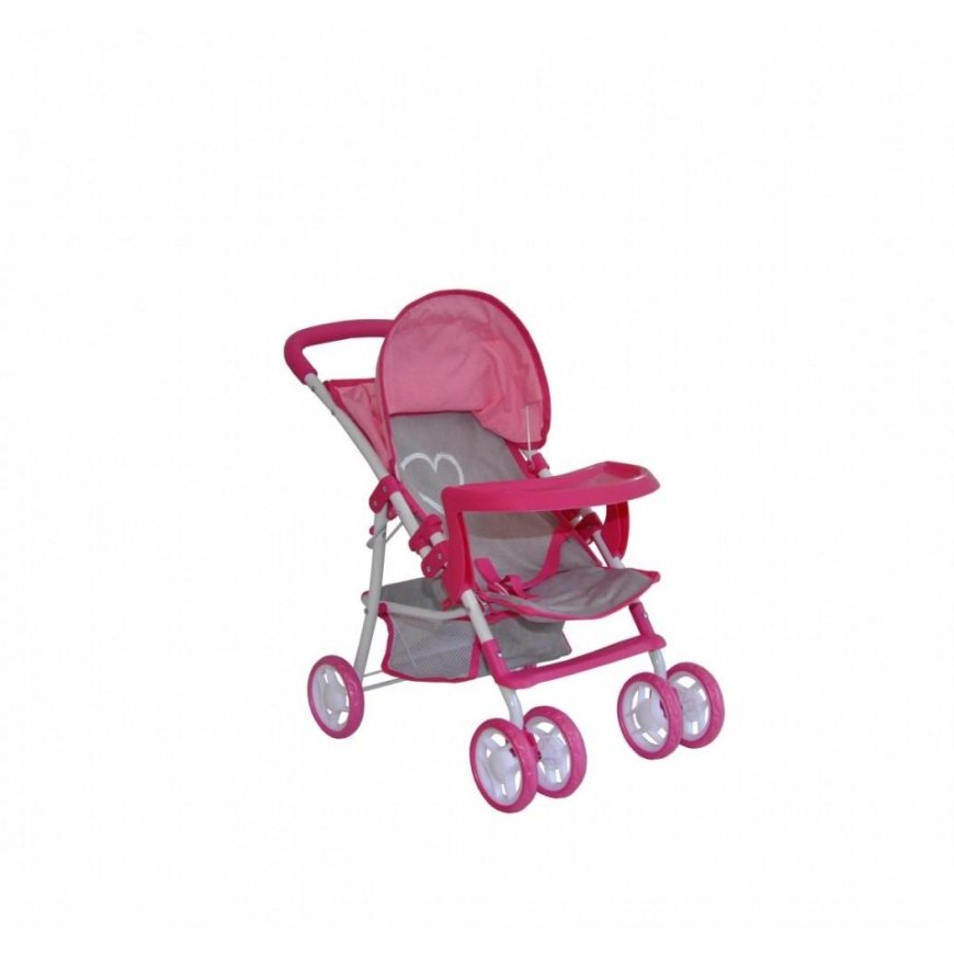 Milly Mally Kate doll stroller, pink – 5