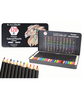 Lean Cars Premium crayon set 120 pcs. List of colors in different shades