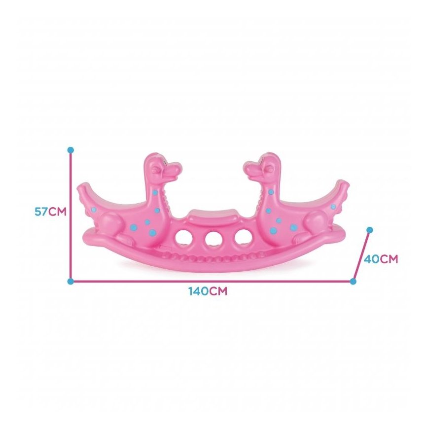 Swing for children Dinosaurs WOOPIE, pink – 2