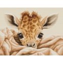 luca S Counted Cross Stitch Kit "Baby Giraffe" 35x25 cm SB2425 luca S Counted Cross Stitch Kit "Baby Giraffe" 35x25 cm SB2425