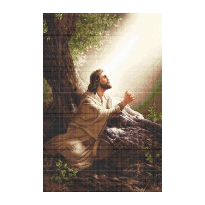luca S Cross stitch kit Jesus Christ 22x33 cm SG618