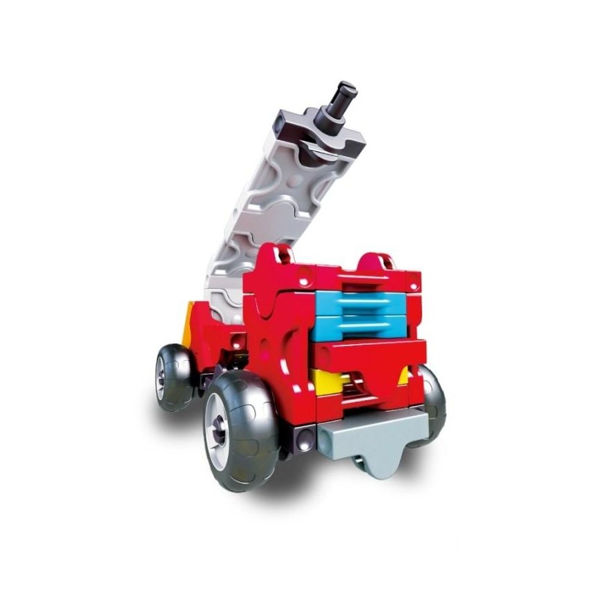 Yoshiritsu Japoniškas edukacinis konstruktorius LAQ Hamacron MINI FIRE TRUCK, nuo 5 m. – 2