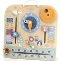 Wooden hanging wall calendar with clock Viga PolarB Wooden hanging wall calendar with clock Viga PolarB
