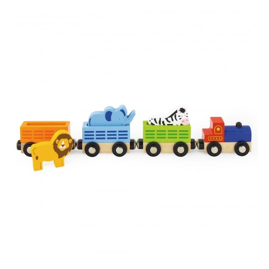 Train with zoo animals, Viga