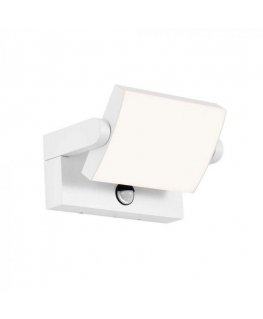 17W LED outdoor wall light, white, 4000K, IP65, with motion sensor