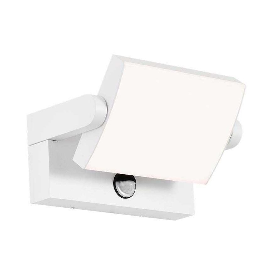 17W LED outdoor wall light, white, 4000K, IP65, with motion sensor – 4