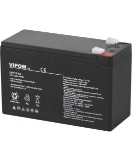 Švino akumuliatorius VIPOW 12V 7.5Ah