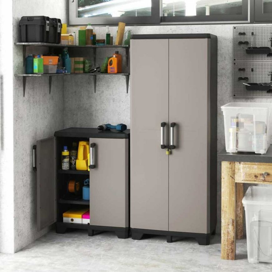 Keter Low cabinet Pro, black and