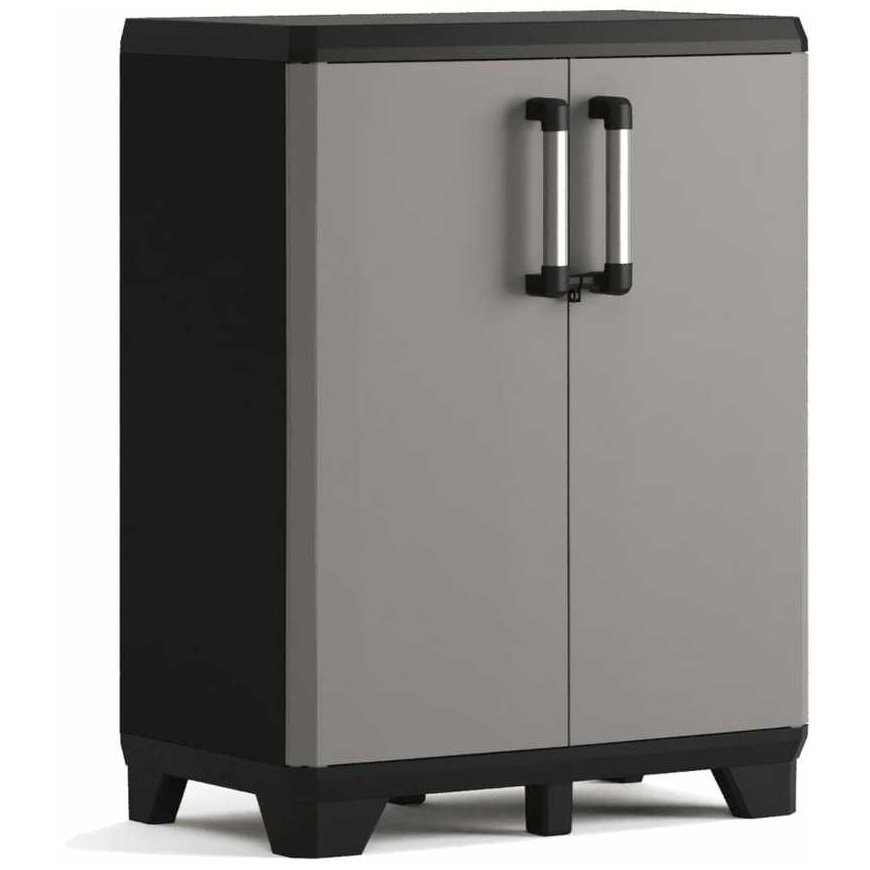 Keter Low cabinet Pro, black and gray – 2