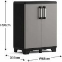 Keter Low cabinet Pro, black and gray Keter Low cabinet Pro, black and gray