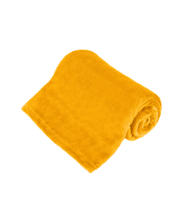 Fleece blanket 150x200 cm TEESA - yellow