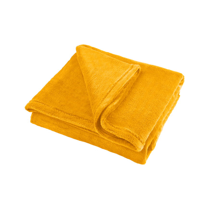 Fleece antklodė 150x200 cm TEESA - geltona – 2