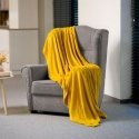 Fleece blanket 150x200 cm TEESA - yellow Fleece blanket 150x200 cm TEESA - yellow