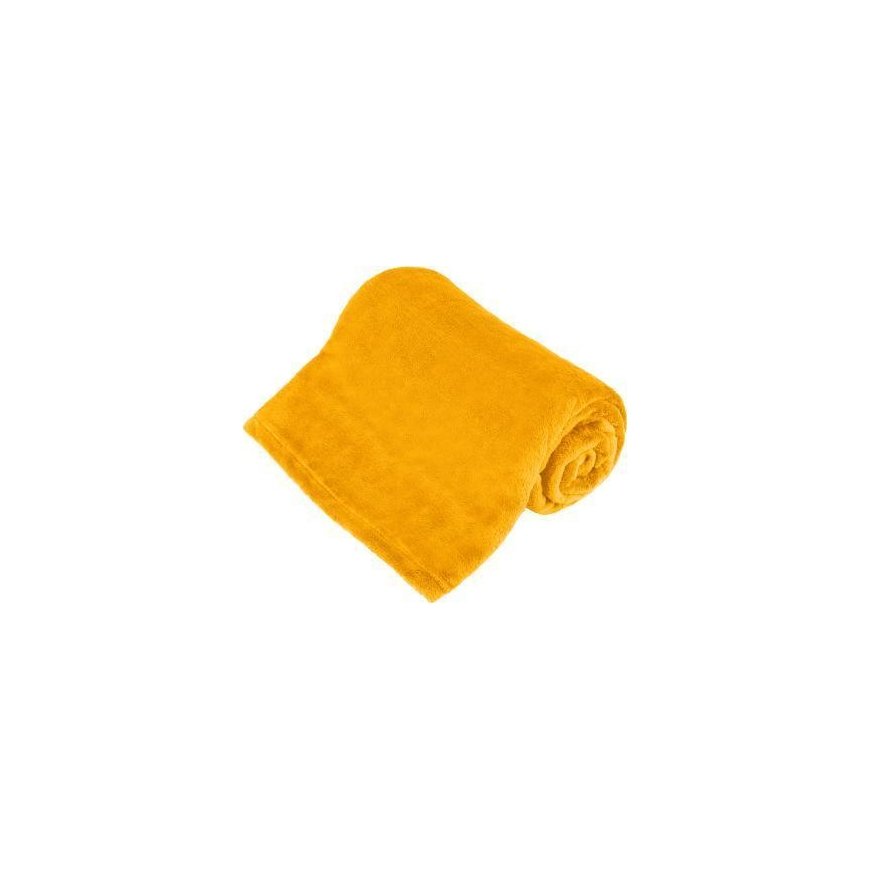 Fleece blanket 150x200 cm TEESA - yellow – 5
