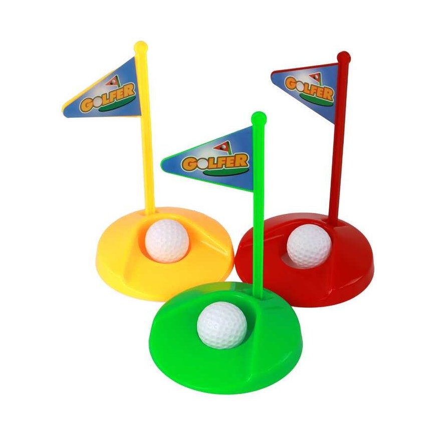 Lean Cars Mini golf set for children, clubs, 12 pcs. – 3