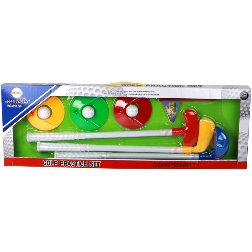 Lean Cars Mini golfo rinkinys vaikams, lazdos, 12 vnt. – 4