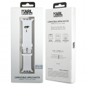 Karl Lagerfeld Strap KLAWMSLKNH Apple Watch 38|40|41mm white|white strap 3D Rubber Karl Head Karl Lagerfeld Strap KLAWMSLKNH Apple Watch 38|40|41mm white|white strap 3D Rubber Karl Head