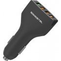 Car charger USB + microUSB 1A black Car charger USB + microUSB 1A black