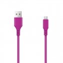 Setty cable USB- microUSB 1,0 m 2A magenta Setty cable USB- microUSB 1,0 m 2A magenta