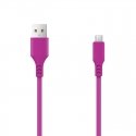 Setty cable USB- microUSB 1,0 m 2A magenta Setty cable USB- microUSB 1,0 m 2A magenta