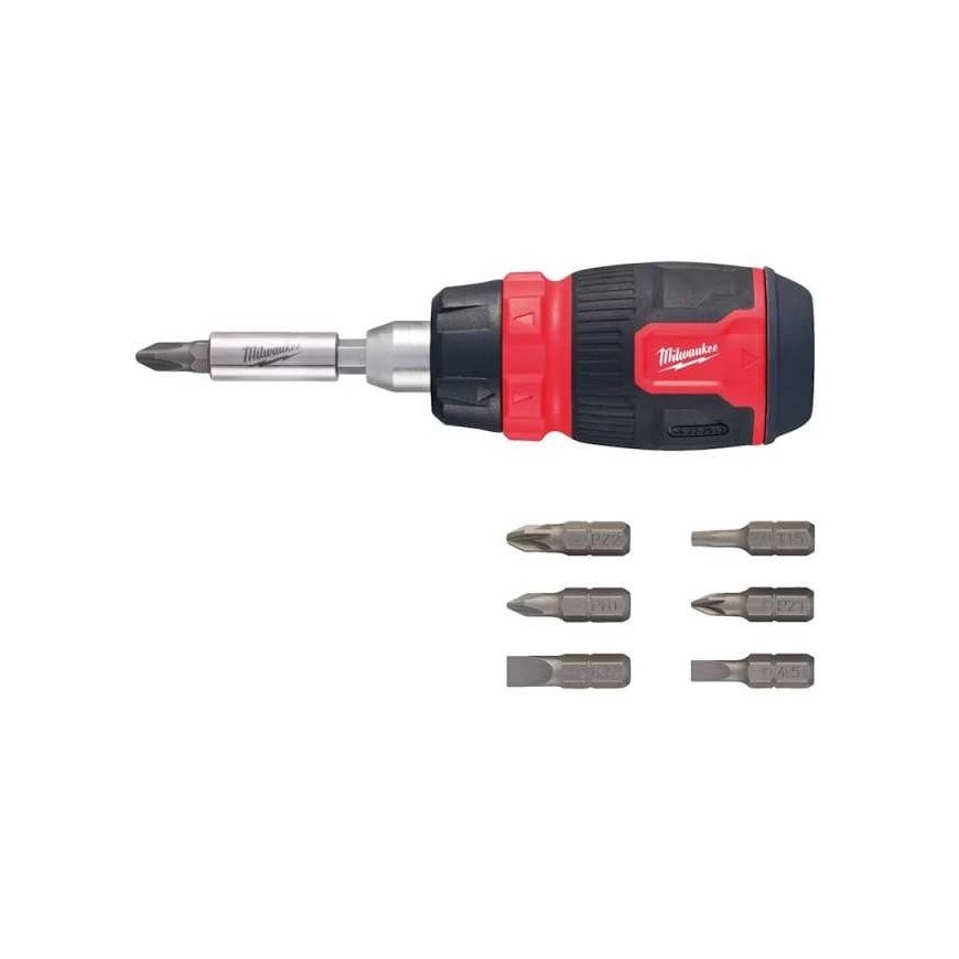 Milwaukee Accessories Compact screwdriver with bits MILWAUKEE 8in1