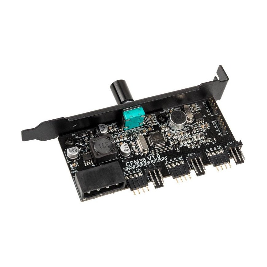 Lamptron Fan Controller + RGB CFM36 Black (LAMP-CFM36B) – 2