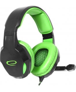 Gaming headphones Esperanza Cobra EGH350G, 2x 3.5mm, Black-green