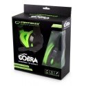 Gaming headphones Esperanza Cobra EGH350G, 2x 3.5mm, Black-green