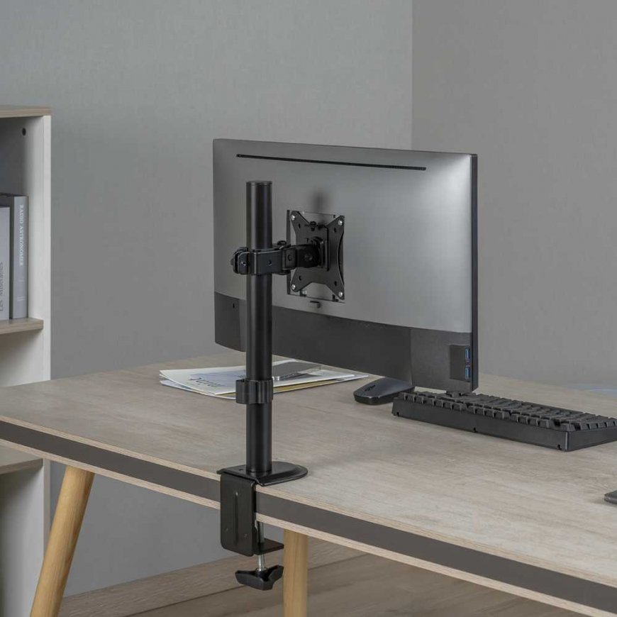 Maclean LCD monitor desk mount, VESA 75x75 and 100x100, 17-32" 9kg, MC-751N – 2