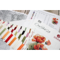 luca S Counted Cross Stitch Kit "Poppy Flowers" 21x21 cm SB7024 luca S Counted Cross Stitch Kit "Poppy Flowers" 21x21 cm SB7024