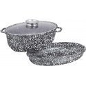 CERAMIC frying pan with lid and grill pan 38cm KLAUSBERG KB-7367 CERAMIC frying pan with lid and grill pan 38cm KLAUSBERG KB-7367